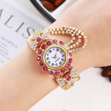 New trend and fashion women's watch with diamond inlaid digital quartz female bracelet watch - V.I.P Digital Presence