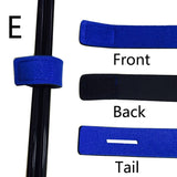 1 pieza de herramientas de pesca nuevas, correa de amarre para caña, aparejos de pesca, banda elástica, soporte para caña, accesorios, materiales de buceo, antideslizantes y firmes. 