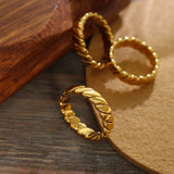 Titanium Steel Gold-Plated Ring - V.I.P Digital Presence