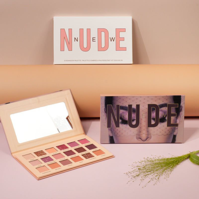 18 color desert rose matte pearl eye shadow plate earth color plate multi-purpose color eye shadow plate - V.I.P Digital Presence