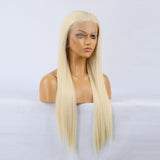 Natural Realistic Wig 613# Chemical Fiber Front Lace Long Straight Hair Matte High Temperature Silk Headgear - V.I.P Digital Presence