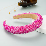 Hair Hoop Hand-woven Beaded Head Hoop Female Baroque Sponge Hair Bundle Korean Face Wash Hair Accessories - V.I.P Digital Presence