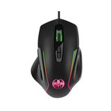 USB wired optical gaming mouse with 8 buttons illuminated breathing light firepower button - V.I.P Digital Presence