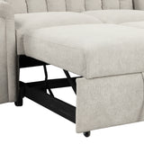 U_STYLE Convertible Soft Cushion Sofa Pull Bed ,for Two People to Sit On - V.I.P Digital Presence