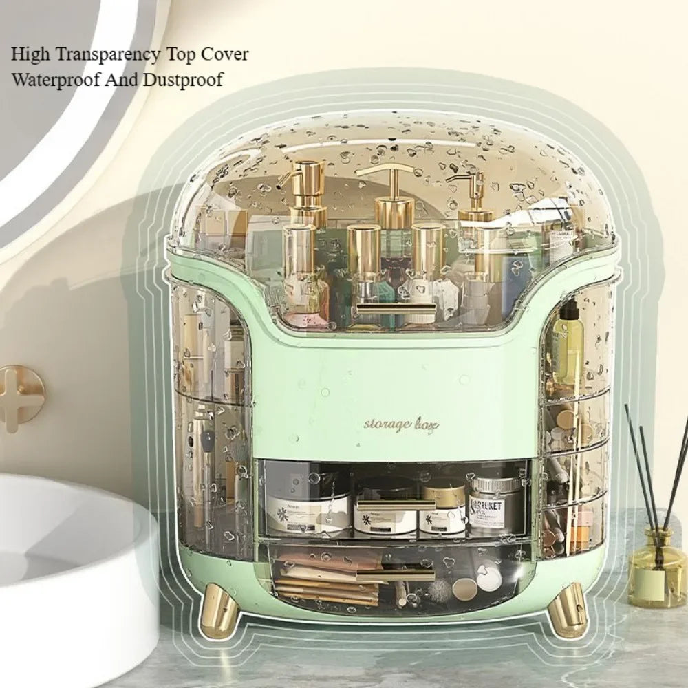 Multi Functional Makeup Storage Box Multi-Layer Desktop Transparent Dustproof Dressing Boxes Large Capacity Acrylic With Drawers - V.I.P Digital Presence