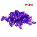 100 Pcs/set 7 Colors Mixed Beads Adjustable Hair Braids Dreadlock Beads Adjustable Hair Braid Rings Cuff Clips Tubes Jewelry - V.I.P Digital Presence