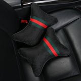 1 pair Luxury Linen material car headrest pillow Unisex Breathable Auto Neck Rest Headrest Cushion Pillows 4 seasons Universal - V.I.P Digital Presence