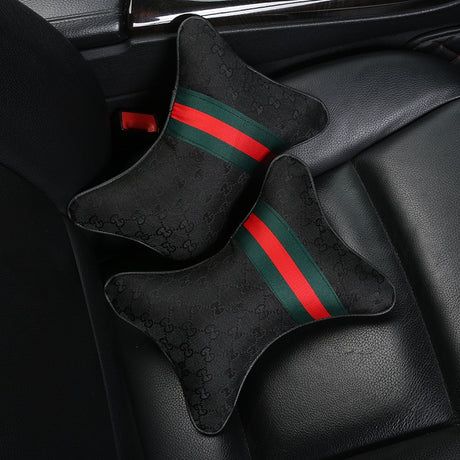 1 pair Luxury Linen material car headrest pillow Unisex Breathable Auto Neck Rest Headrest Cushion Pillows 4 seasons Universal - V.I.P Digital Presence