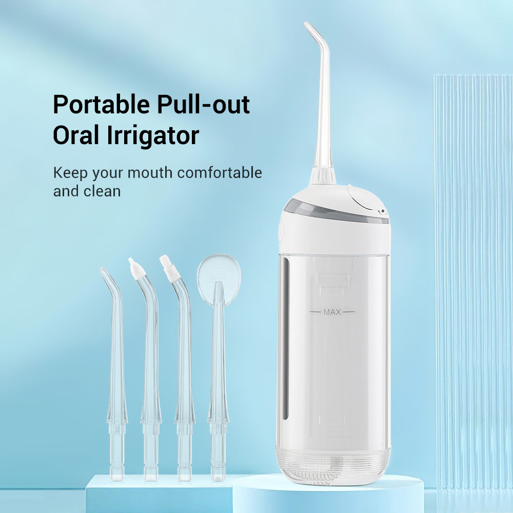 6-Speed Tooth Flusher Electric Portable Tooth Cleaning Device Household Water Flosser To Remove Calculus Pulse Tooth Cleaning Device - V.I.P Digital Presence