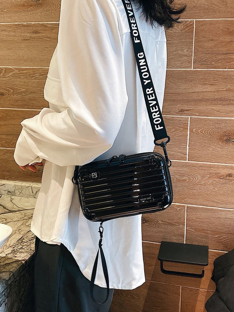 PC hard shell toiletry bag 7-inch shoulder crossbody bag hand storage bag suitcase small bag - V.I.P Digital Presence