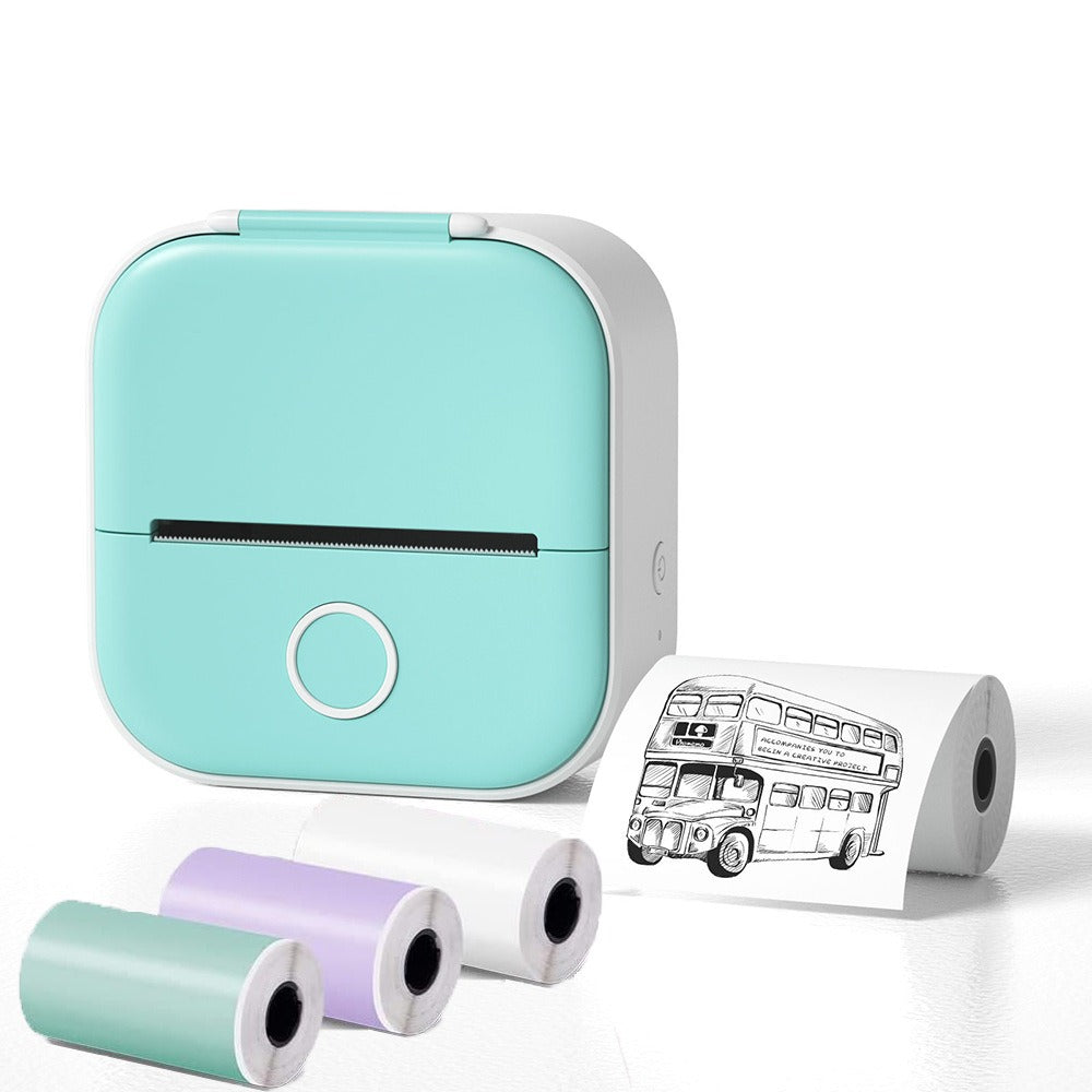 Overseas version T02 household wrong title mini pocket portable Bluetooth tag photo ledger thermal printer - V.I.P Digital Presence