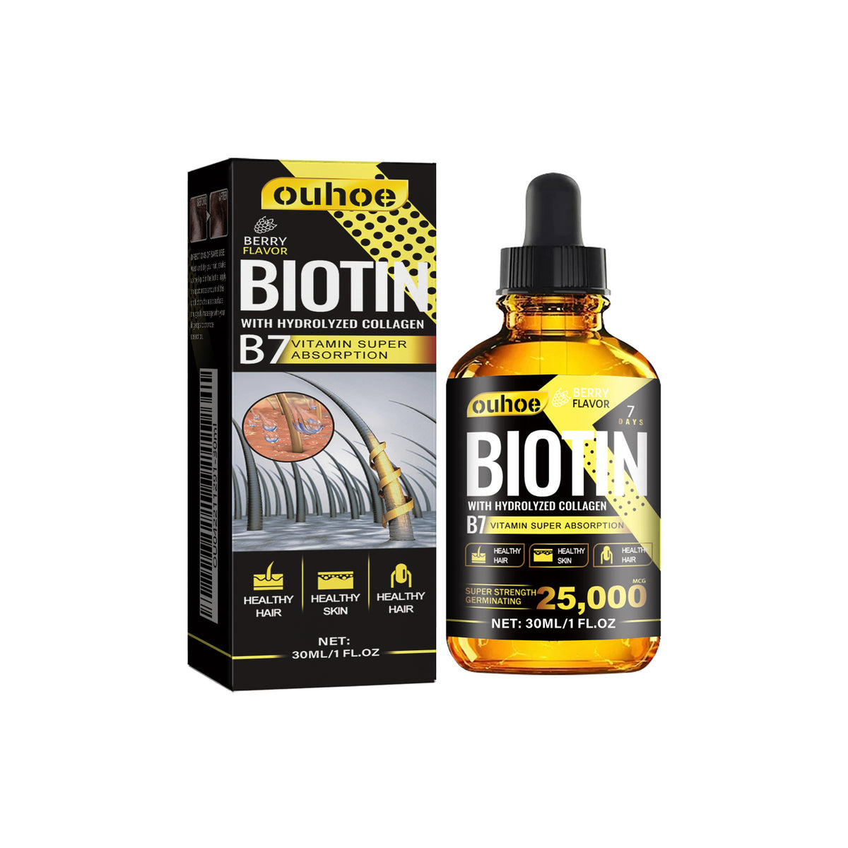 Collagen B7 Vitamin Hair Care Essential Oil Nourishes Hair Gently And Softens Hair - V.I.P Digital Presence