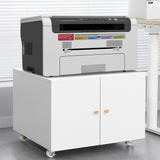 Office furniture Copier Cabinet white mobile pedestal file Printer Stand - V.I.P Digital Presence