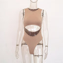 Sleeveless pullover sexy hollow out navel revealing hot girl jumpsuit - V.I.P Digital Presence