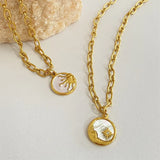 Titanium Steel Sun & Moon Necklace - V.I.P Digital Presence