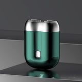 USB rechargeable electric washable shaver, men's dual blade mini travel portable shaver - V.I.P Digital Presence