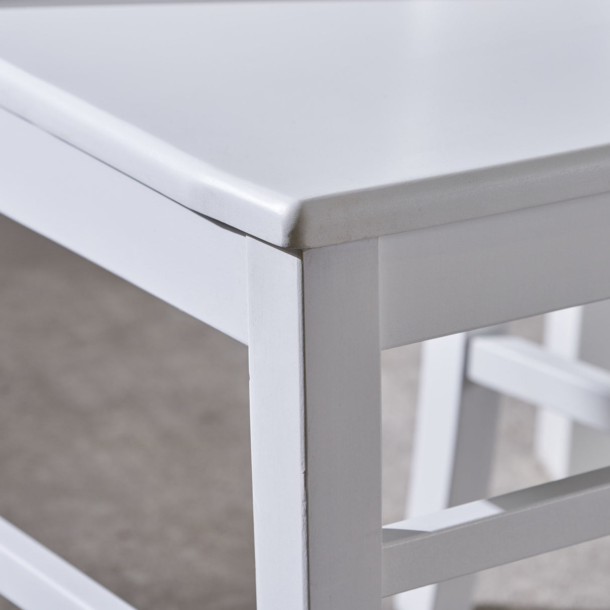 Roshan Farmhouse Acacia Wood Dining Chairs, White (Set of 2) - V.I.P Digital Presence