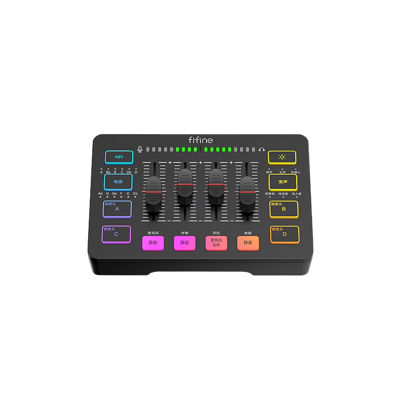 Fifine Game Live Streaming Equipment SC3 Full Set USB External Sound Card Microphone Desktop Karaoke - V.I.P Digital Presence