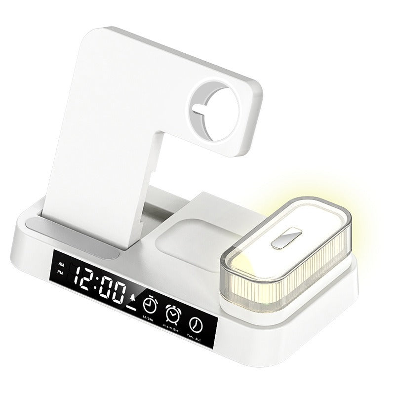 Cargador inalámbrico 3 en 1 reloj multifuncional carga inalámbrica de 25 W adecuado para carga rápida de iPhone