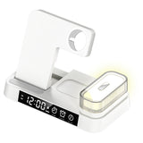 Cargador inalámbrico 3 en 1 reloj multifuncional carga inalámbrica de 25 W adecuado para carga rápida de iPhone