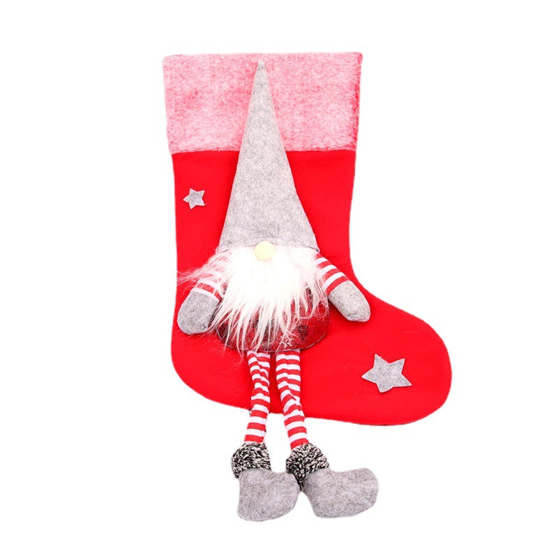 Christmas Decorations with Legs Plush Faceless Santa Claus Christmas Socks Christmas Pendant - V.I.P Digital Presence