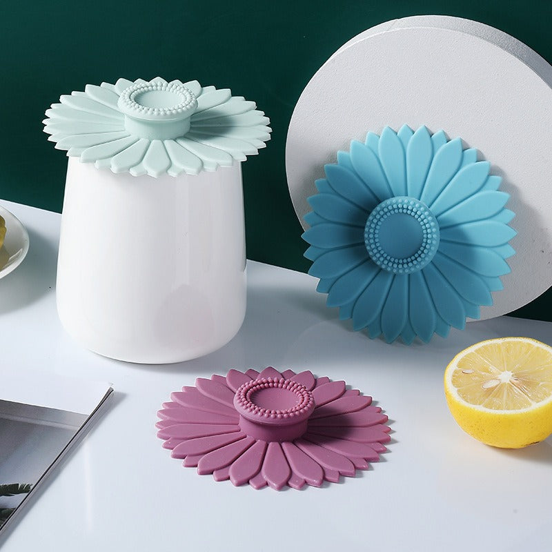 Silicone water cup lid sealing creative tea cup lid Mark cup glass ceramic cup dustproof - V.I.P Digital Presence