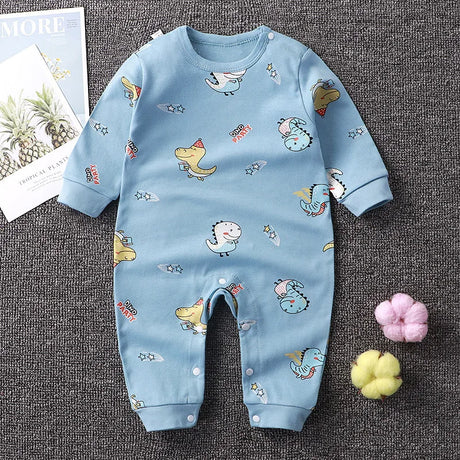 2024 Spring Autumn 0-2 Years Old Baby Romper Baby Jumpsuit Boys Girls Long-sleeved Trousers Newborn Romper Climbing Clothes - V.I.P Digital Presence