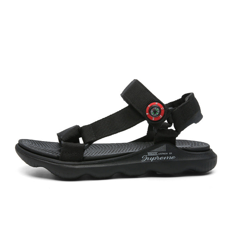 Sandalias para niños de color caramelo, zapatos para niños, zapatos pequeños y frescos para niñas, zapatos de playa con cinta para niños 