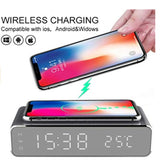 Wireless charging time display thermometer alarm clock wireless charging - V.I.P Digital Presence