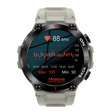 K37 smart watch GPS positioning exercise health heart rate monitoring female physiological cycle reminder - V.I.P Digital Presence