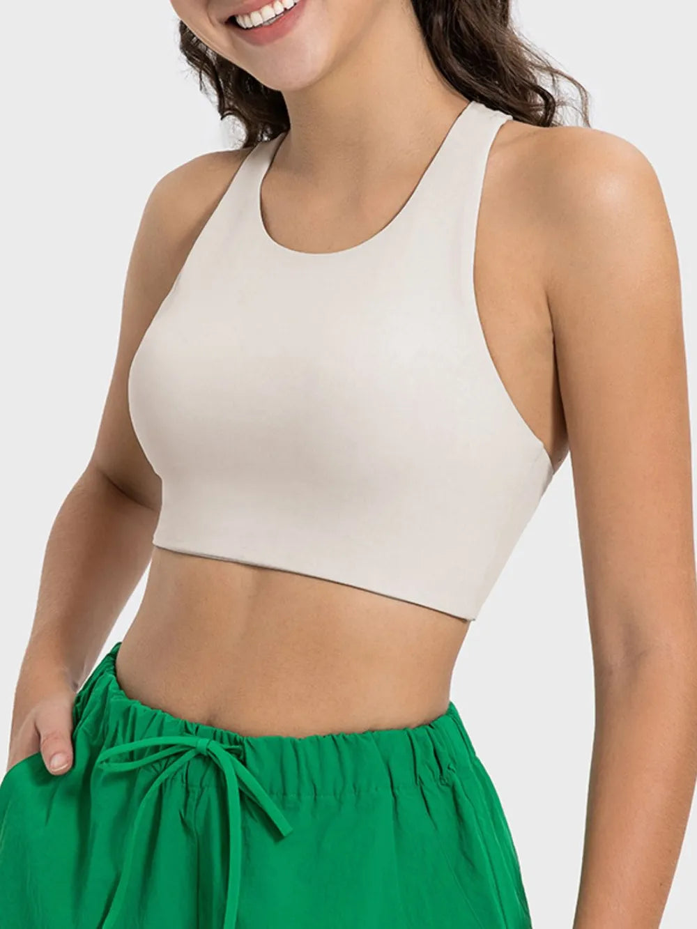 Cutout Round Neck Active Tank - V.I.P Digital Presence