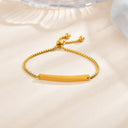 Stainless steel personalized engraved three color curved bracelet simple and personalized women's bracelet - V.I.P Digital Presence