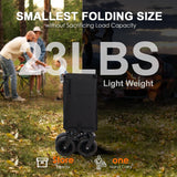 Folding Wagon Heavy Duty Utility Beach Wagon Cart for Sand with Big Wheels - V.I.P Digital Presence