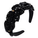 High Quality Hair Hoop Ladies Hand-String Crystal Flower Shape Super Flash Wide-Brimmed Head Hoop Fashion Trendy Hair Press - V.I.P Digital Presence