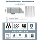 Umbrauto RV Cover,7 Layers Travel Trailer Cover, Waterproof Camper Cover,Grey - V.I.P Digital Presence