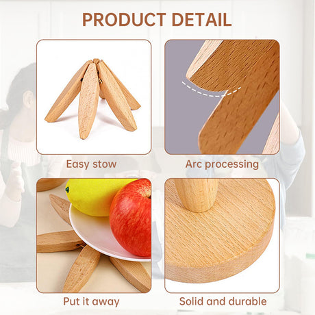 A set of tree - shaped wooden items including 4 trivets for hot dishes, pots, and pans, along with 1 stand. - V.I.P Digital Presence