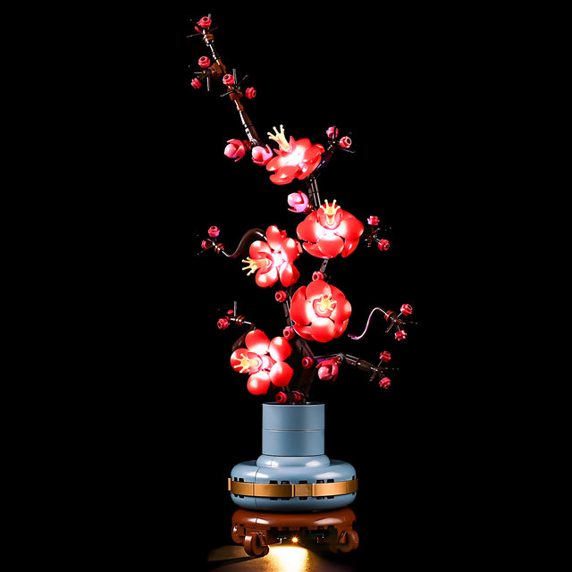 Compatible with LEGO 10369 Plum Blossom LED Lighting Building Blocks Toys Decorative Lights Potted Plants Series - V.I.P Digital Presence