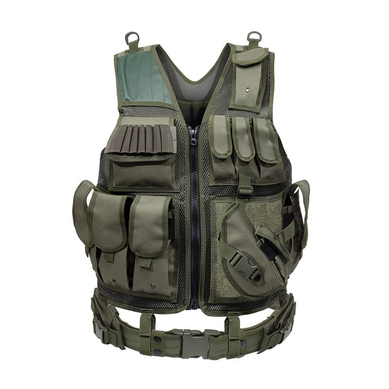 Wholesale Outdoor 6000D Nylon Multi-Pocket Gear Hunting Camouflage Breathable Training Equipment Tactical Grid Vest - V.I.P Digital Presence