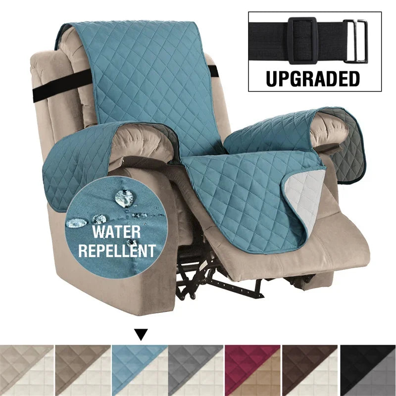 Waterproof Recliner Cover Snap Fixed Pet Dog Kids Sofa Mat Couch Slipcovers For Living Room Dustproof Furniture Protector Covers - V.I.P Digital Presence
