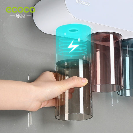 Toothbrush holder wall mounted home mouthwash cup electric non perforated dental tools, dental cylinder set holder - V.I.P Digital Presence