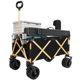 Folding Wagon Heavy Duty Utility Beach Wagon Cart for Sand with Big Wheels - V.I.P Digital Presence