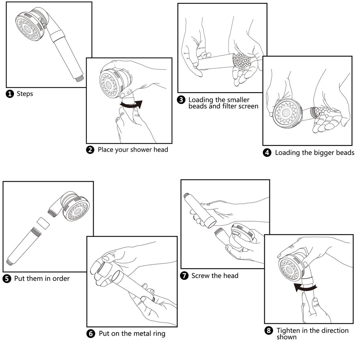 Shower Energy Ball Negative Ion Replacement Negative Ion Mineral Ball - V.I.P Digital Presence