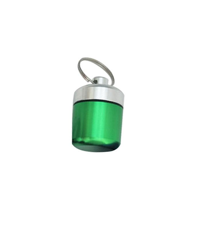 Aluminum alloy sealing ring keychain, aluminum can, short and chubby aluminum alloy metal can, coin earplugs, storage metal bott - V.I.P Digital Presence