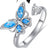 European and American new rotatable butterfly opening ring for women, Japanese and Korean versions, cool and niche, minimalist Instagram style jewelry ring - V.I.P Digital Presence