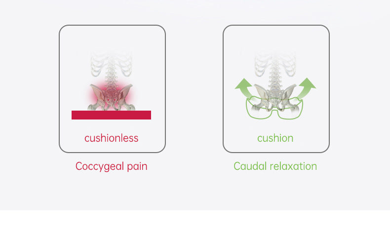 Cojín de espuma viscoelástica para silla de oficina de alta calidad, cómodo, ortopédico y relajante para la circulación sanguínea.