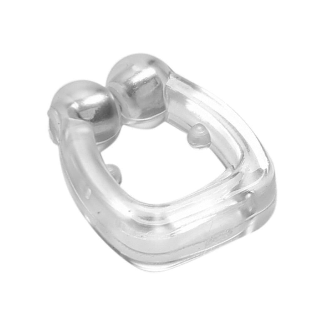 Silicone Magnetic Anti Snore Stop Snoring Nose Clip Sleep Tray Sleeping Aid Apnea Guard Night Device with Case - V.I.P Digital Presence