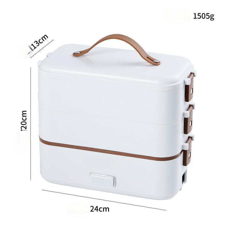 Electric lunch box stainless steel liner portable plug-in small insulation lunch box home heating lunch box steaming rice artifa - V.I.P Digital Presence