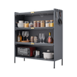 3 Tier Pantry Storage Cabinet Baker Racks for Kitchen with Storage Kitchen Pantry Storage Cabinet Microwave Rack Storage Rack - V.I.P Digital Presence
