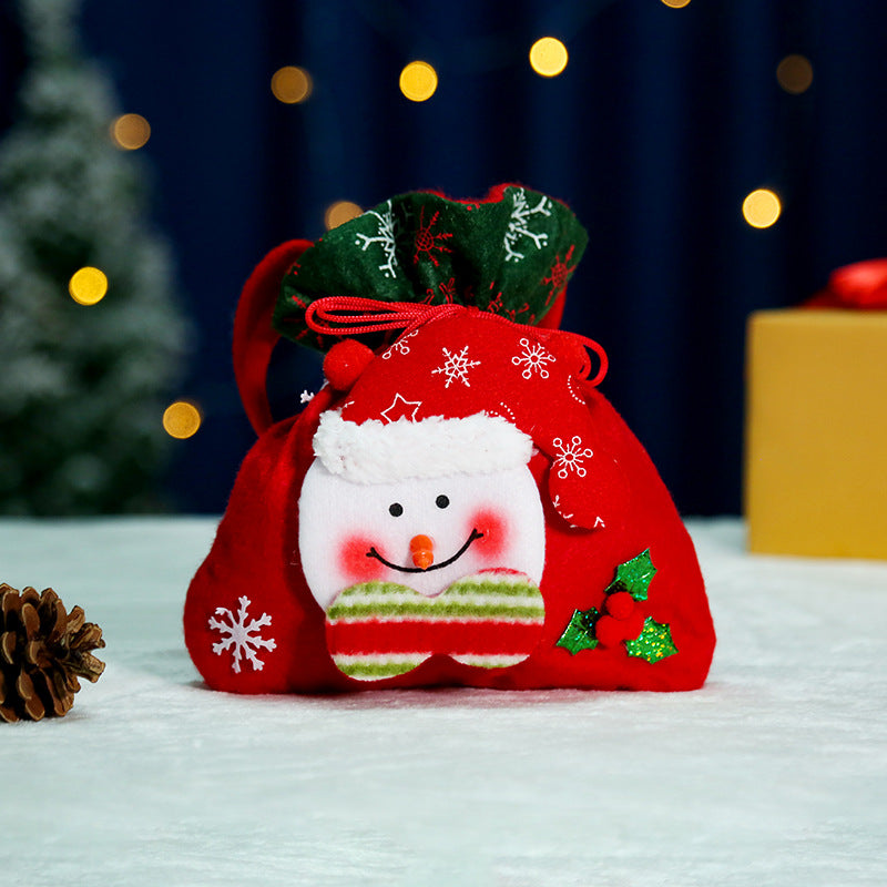 Christmas Creative English Apple Bag Santa Claus Children's Gift Bag Candy Bag Christmas Gift Christmas Bag Bundle - V.I.P Digital Presence