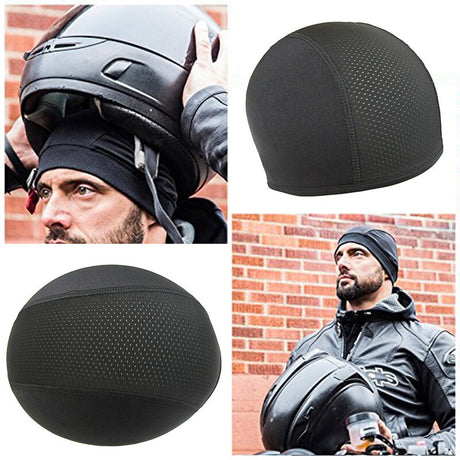 Motorcycle Moisture Wicking Cooling Skull capacete para moto Cap Motorcycle Helmet Inner Liner Beanie Motocross Helmet Open Face - V.I.P Digital Presence